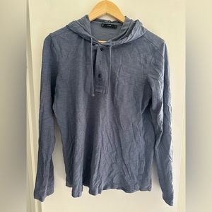 Vince “new coastal” Pima cotton hooded henley